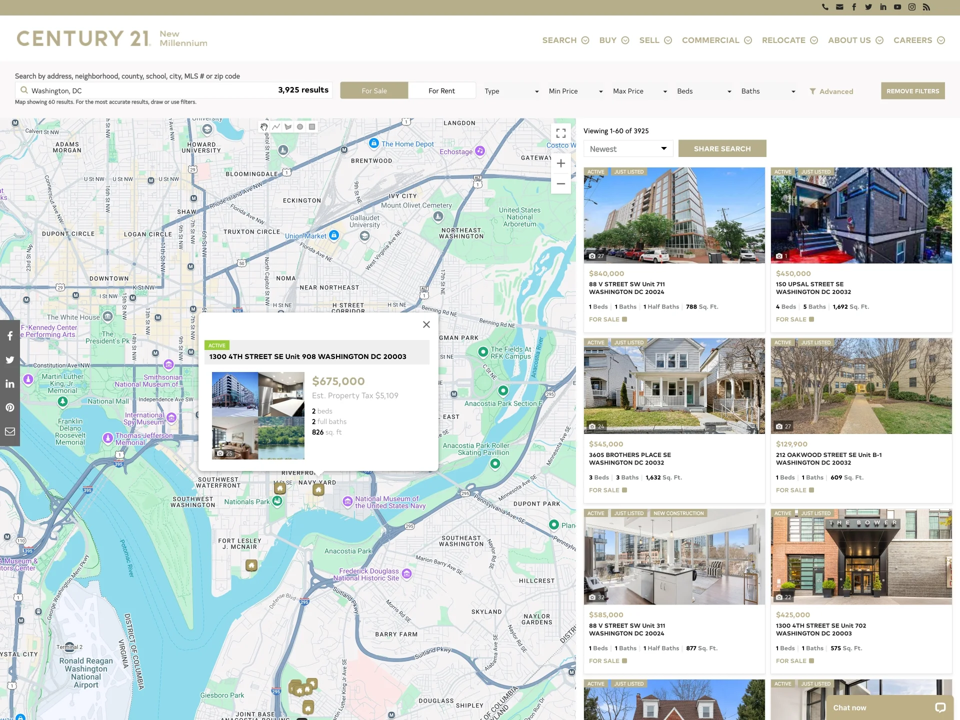 Century 21 New Millennium Property Search